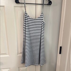 Black and White Striped Dress
